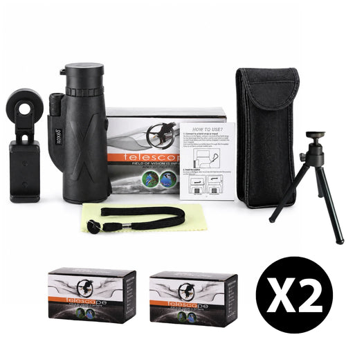 2x1 Monocular HD ProVision — Kit Completo con Soporte