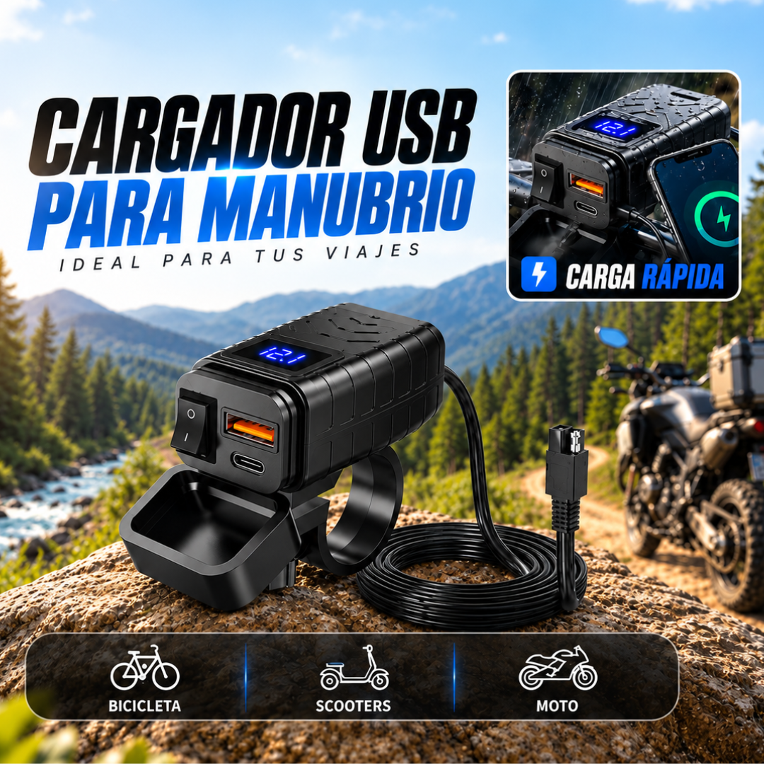 Cargador USB para Manubrio